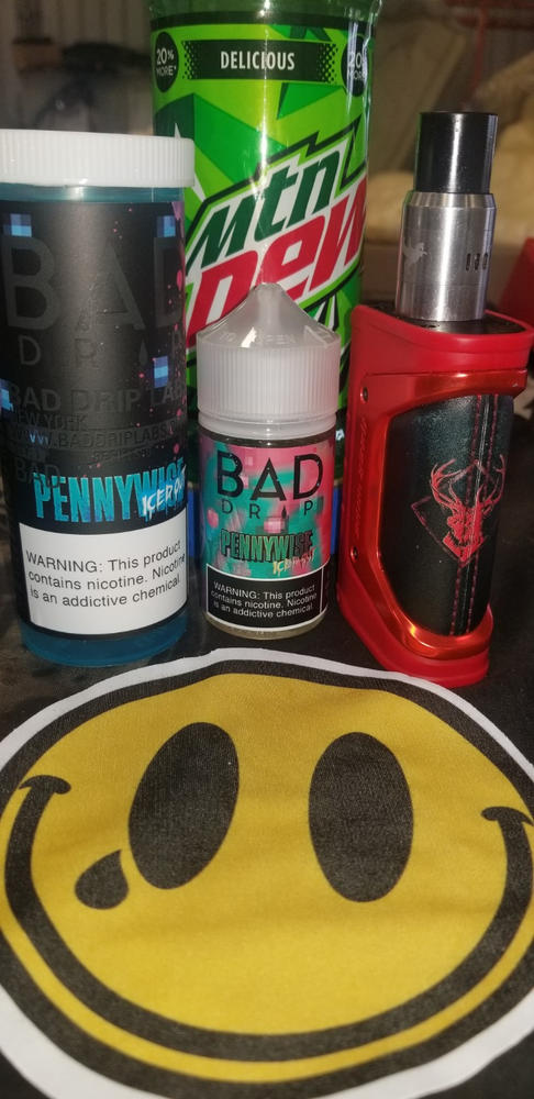 Pennywise Iced Out E-Juice By Bad Drip Labs Clown Liquids 60ml - 0 MG - Customer Photo From Randy Barksdale