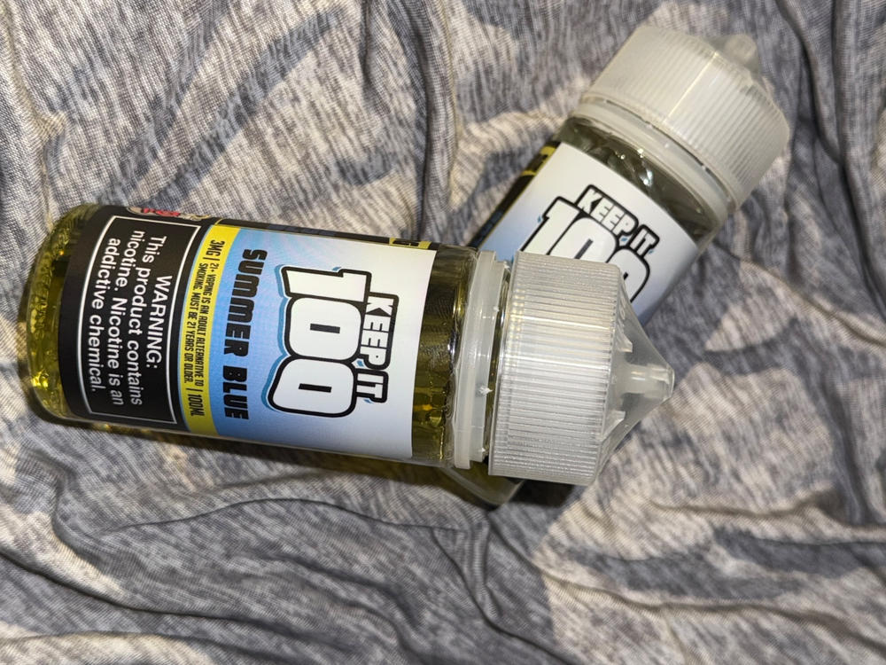 Summer Blue Keep It 100 Ejuice - 3 MG - Customer Photo From Anonymous