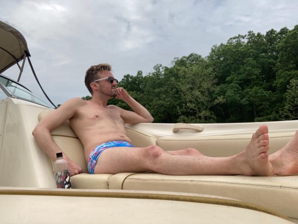 Flamingo Lycra Brazilian Sunga Swimwear | Sunga Life - Customer Photo From Mathieu Vaux Pichet