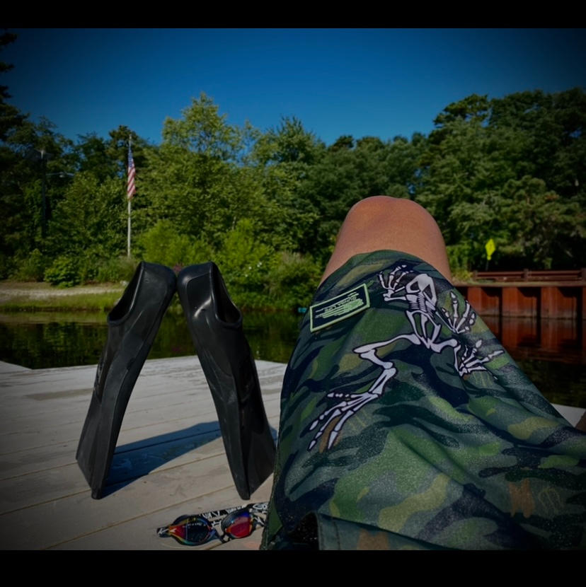 BoneFrog Naked Warrior Jungle Camo 4-Way Stretch Board Shorts | Sunga Life - Customer Photo From Jason Douglas