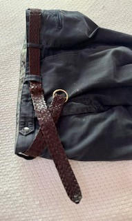 Braided Leather Belt - 9 Strand - Dark Brown - Customer Photo From Ross Schweitzer