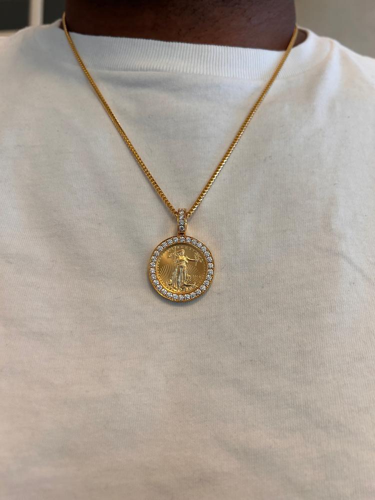 Gold Eagle Coin Real Gold Coin Jewelry American Gold Eagle Coins