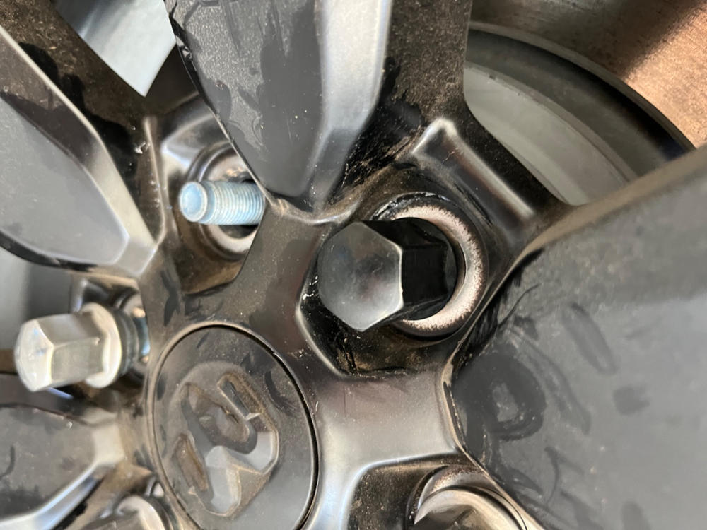 Solid Wheel Lug Nut for Chrysler 300 Dodge Charger Challenger RAM 1500 - Customer Photo From chris robbins