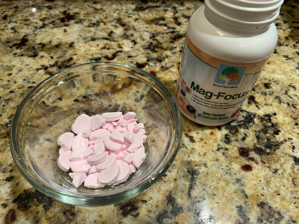 Mag-Focus - 90 Chewable Magnesium Tablets - Physician Developed - Customer Photo From Stacy Layton