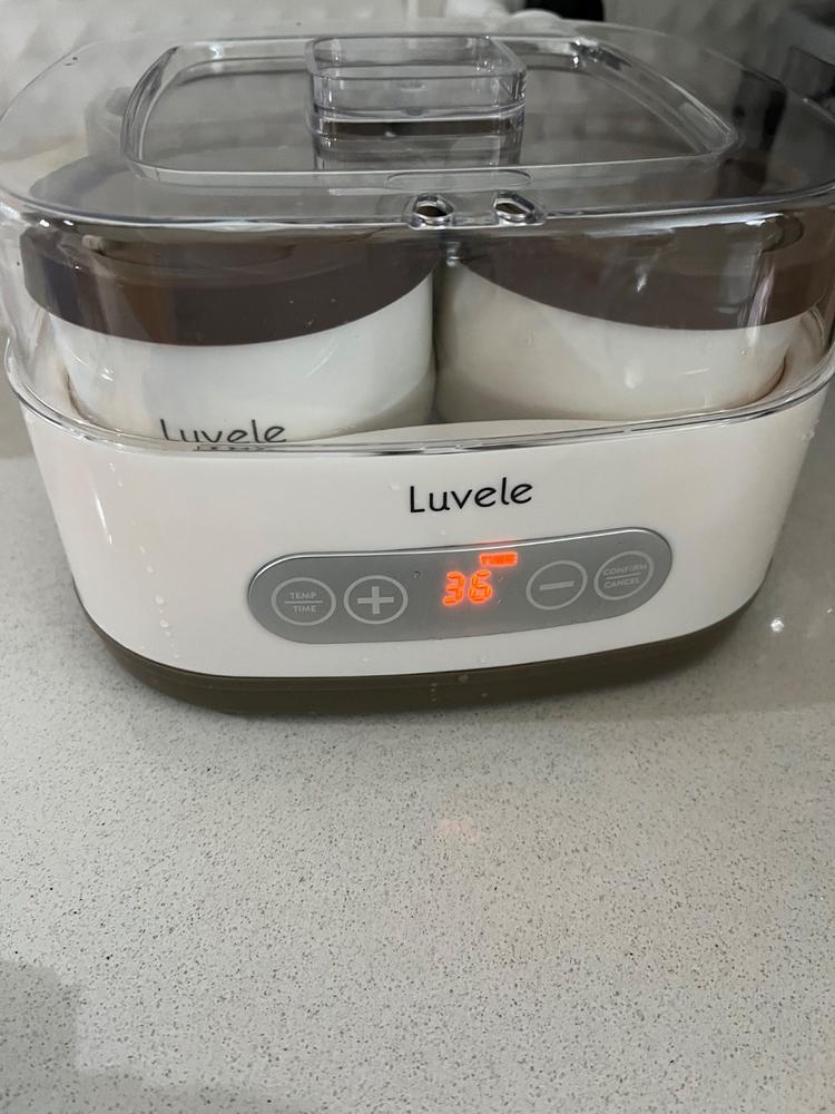 Luvele Pure Yogurt Maker | 4x 400ml Ceramic Jars SCD & GAPS DIET | Total capacity 1.5L - Customer Photo From Anonymous