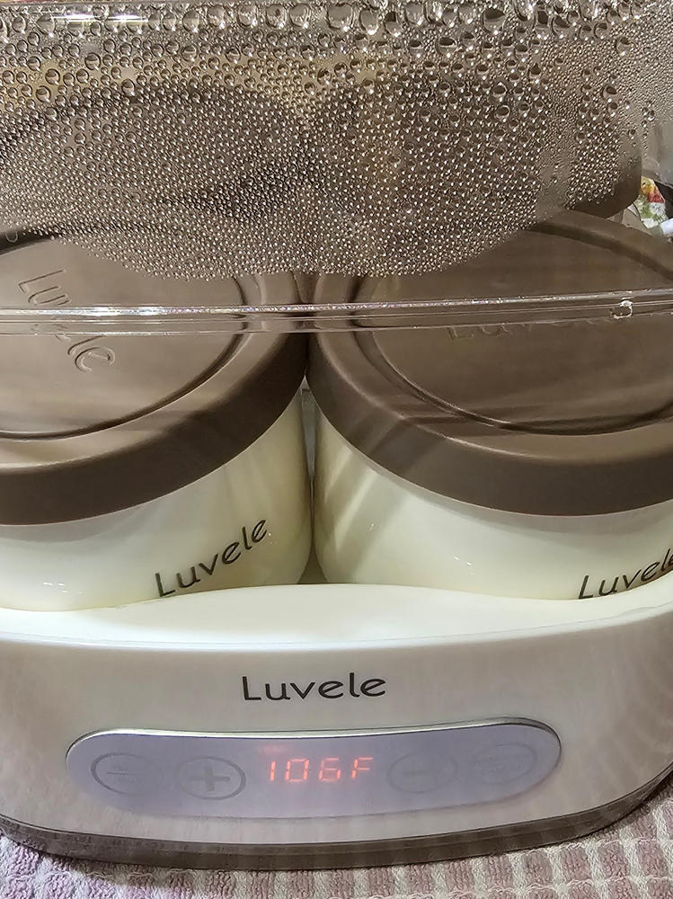 Luvele Pure Yogurt Maker | 4x 400ml (4x 13.5oz.) Jars SCD & GAPS DIET | 1.5L Capacity - Customer Photo From Anonymous