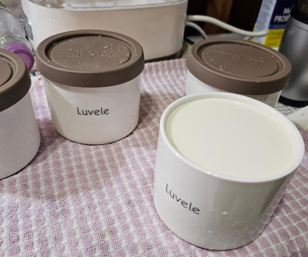 Luvele Pure Yogurt Maker | 4x 400ml (4x 13.5oz.) Jars SCD & GAPS DIET | 1.5L Capacity - Customer Photo From Anonymous