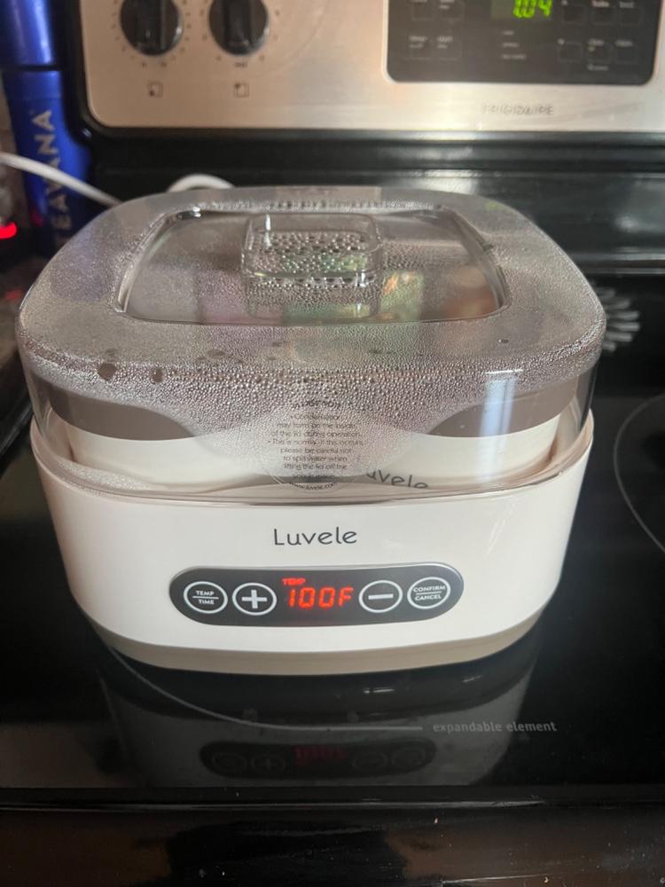 Luvele 4 x 400ml | (4 x 13.5oz.) ceramic yogurt jars | Compatible with Pure Yogurt Maker - Customer Photo From Anonymous