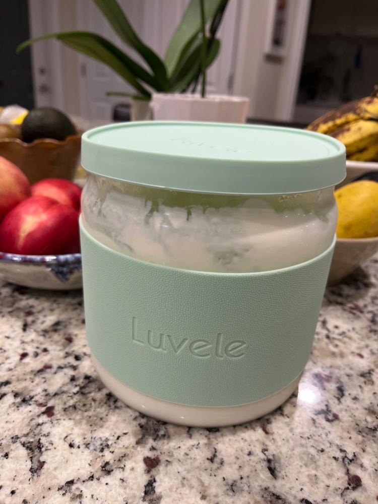 Luvele 2 Litre | (2.1qt.) Glass Yogurt Container | Compatible with Pure Plus Yogurt Maker - Customer Photo From jeff chow