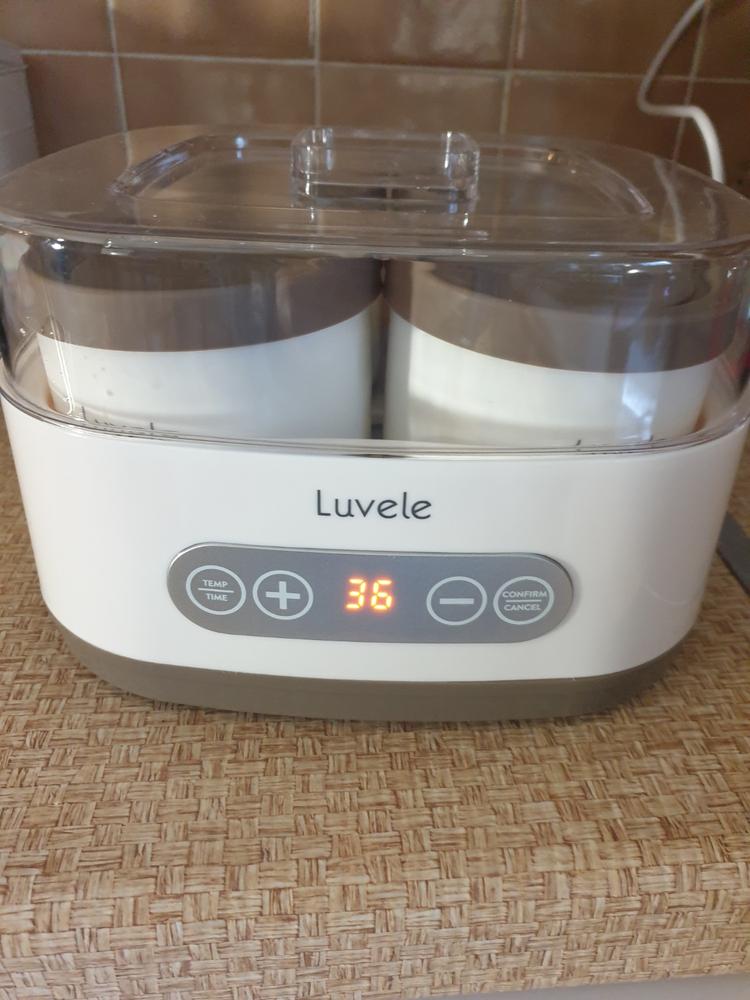 Luvele Pure Yoghurt Maker | 4x 400ml Ceramic Jars SCD & GAPS DIET | Total Capacity 1.5L - Customer Photo From Anonymous