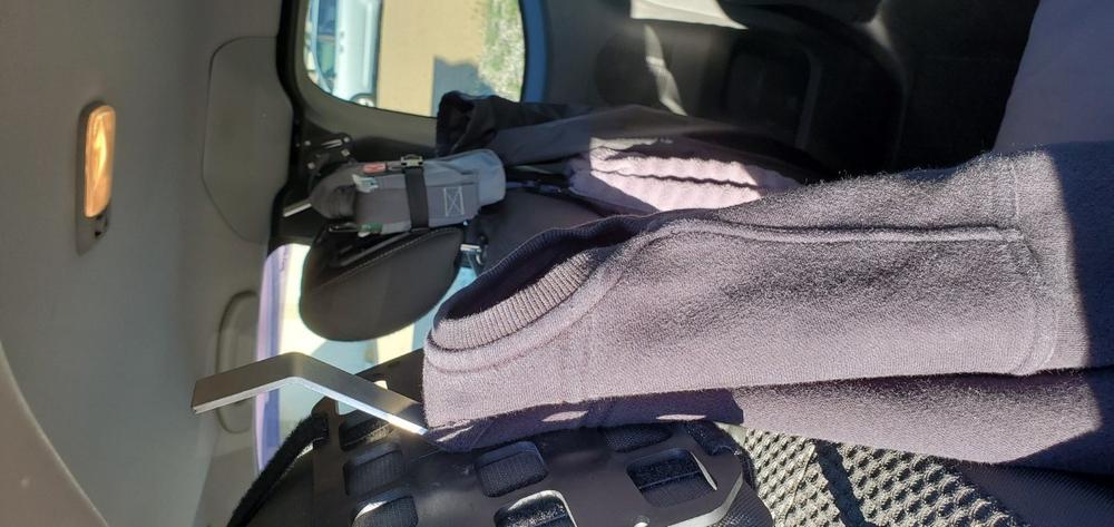 Vehicle Headrest Helmet Rack - 8 X 6 RMP™ - Customer Photo From Anonymous