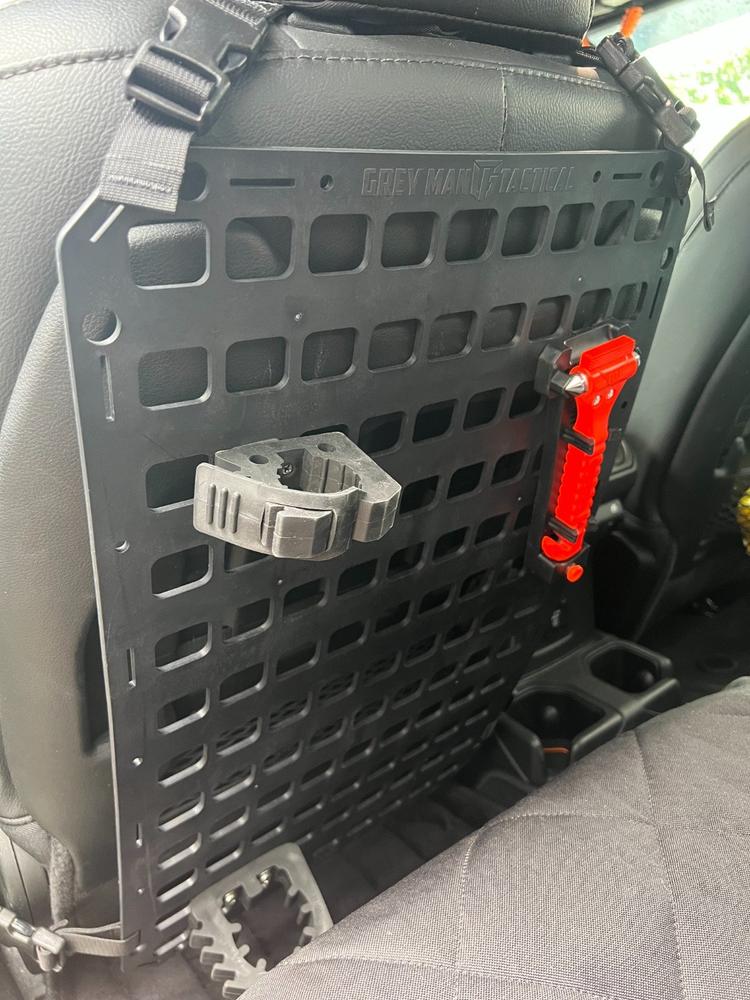 Window Hammer & Seatbelt Cutter + RMP™ Backer Plate - Customer Photo From Ray Fisher