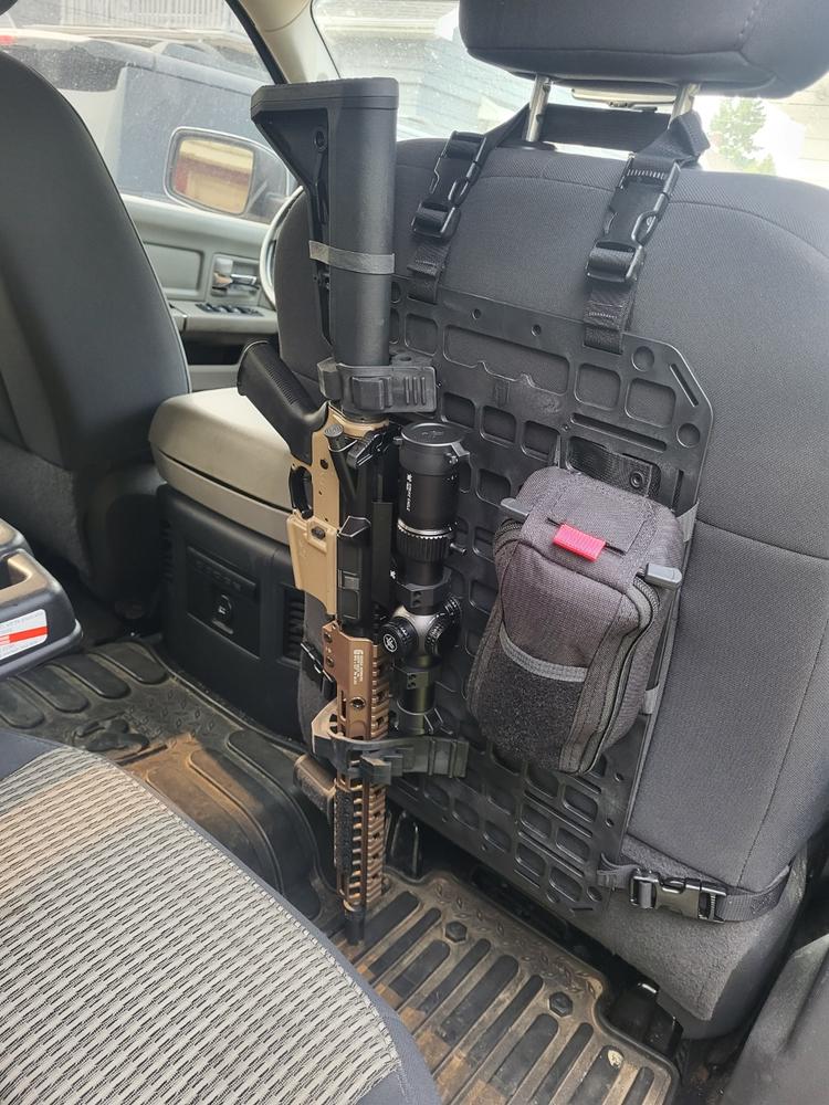 Vehicle Rifle Rack - Rubber Clamps + 12.25 X 21 RMP™ [Nut + Bolt] - Customer Photo From Austin Davis
