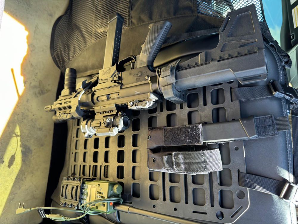 #207 - Vehicle Rifle rack - Rubber Clamps + 12.25 X 21 RMP™ [Nut + Bolt] Package - Customer Photo From David Guttry