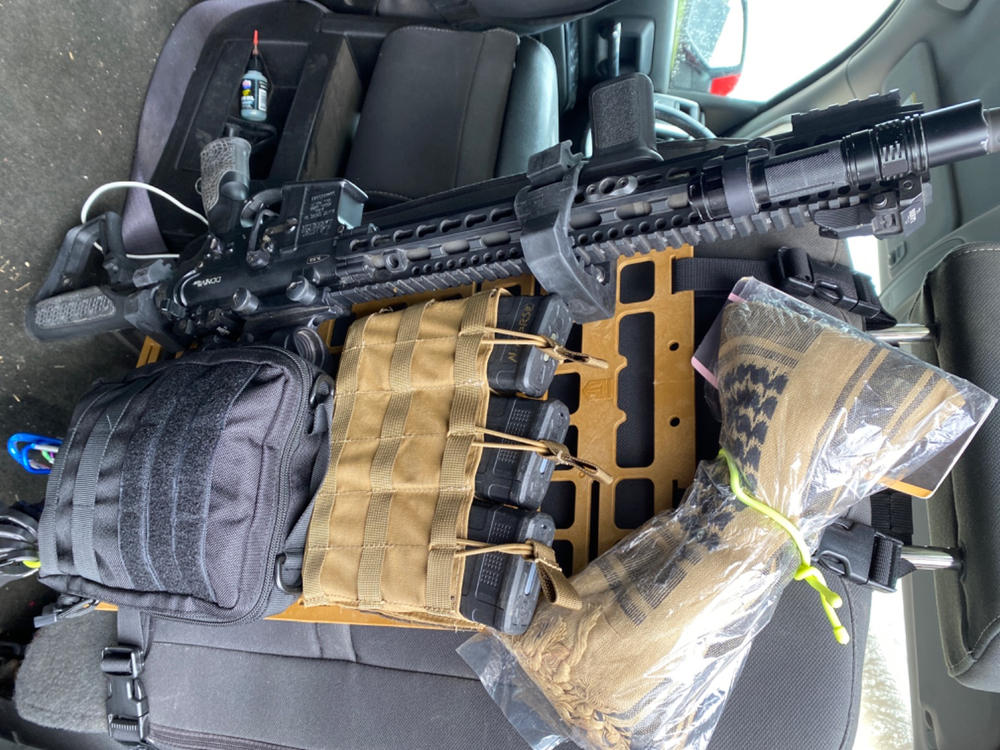 #207 - Vehicle Rifle rack - Rubber Clamps + 12.25 X 21 RMP™ [Nut + Bolt] Package - Customer Photo From Nathan Morse