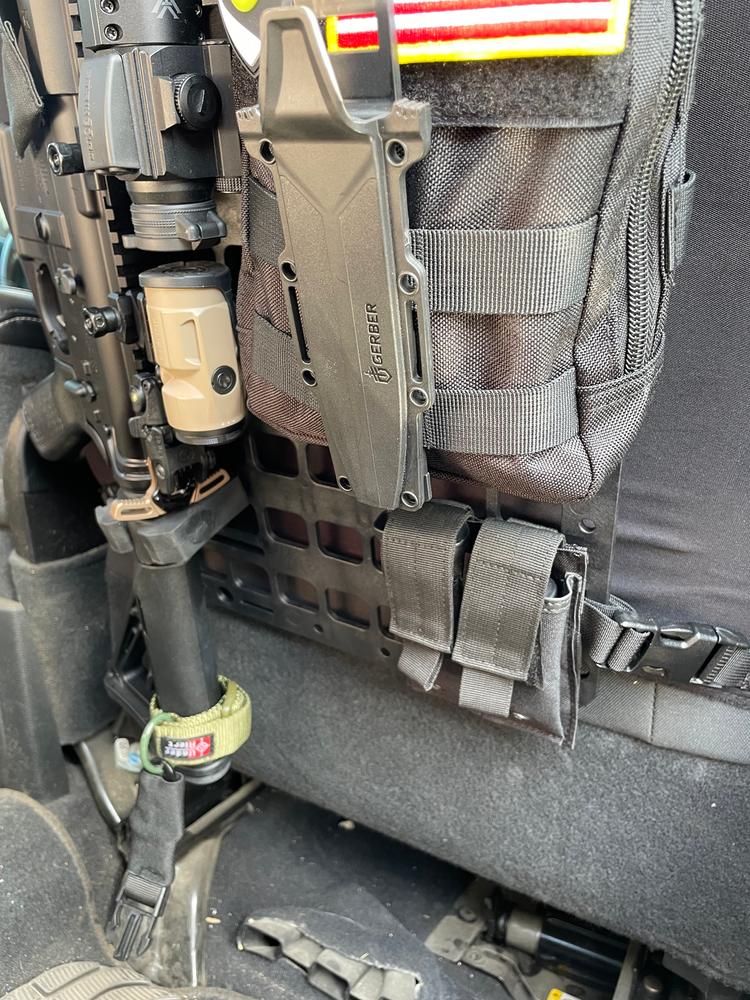 #207 - Vehicle Rifle rack - Rubber Clamps + 12.25 X 21 RMP™ [Nut + Bolt] Package - Customer Photo From Brian D