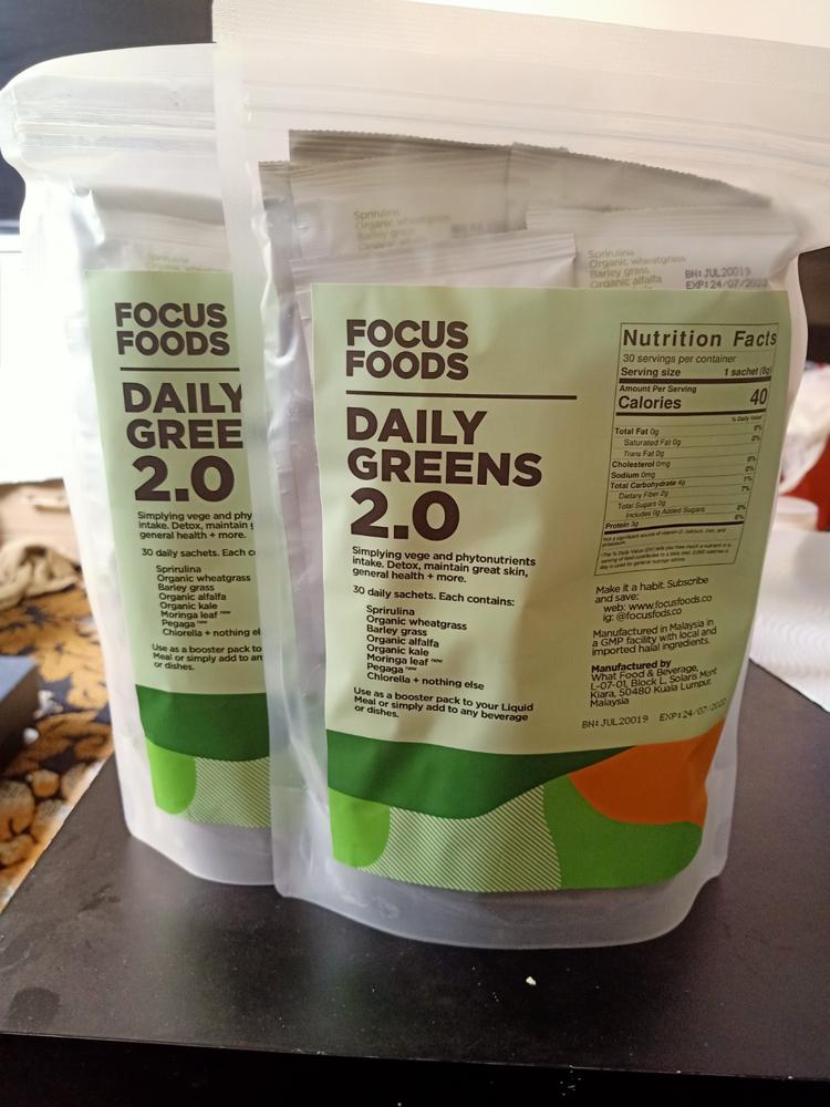 Daily Supergreens - 1-month pack - Customer Photo From Sarah S David