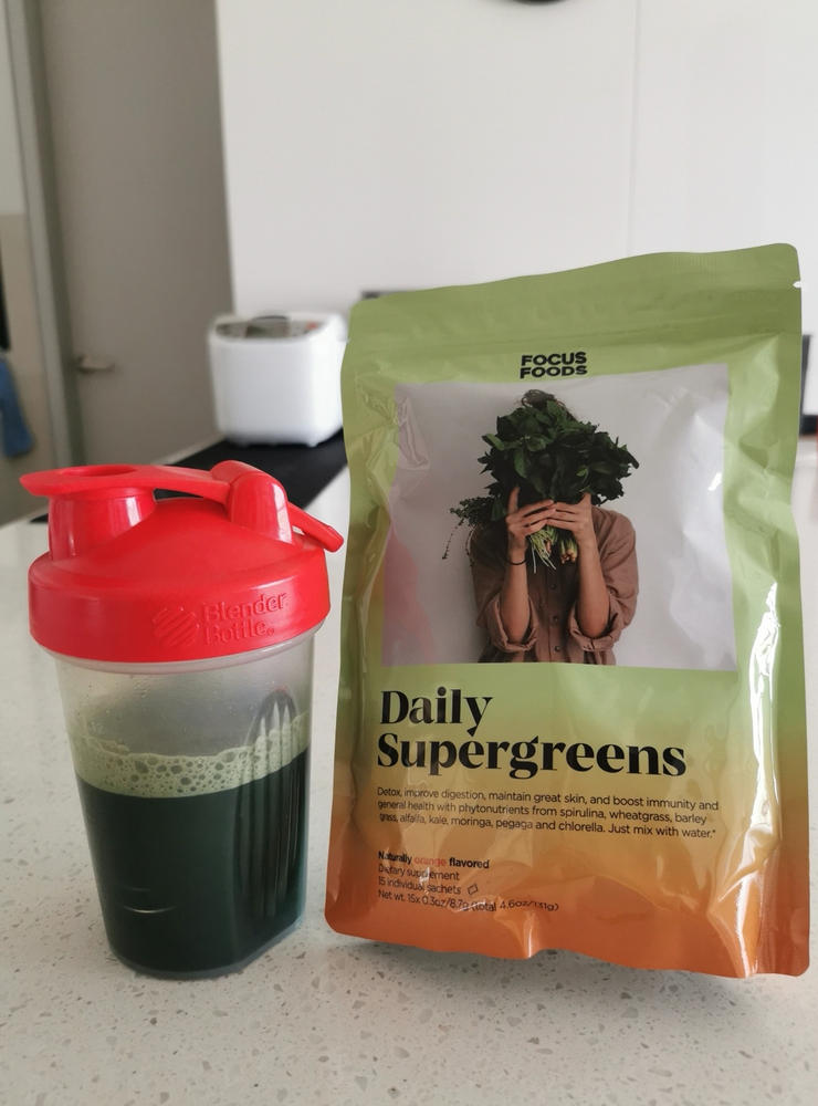 Daily Supergreens Orange - 15-sachet Pouch - Customer Photo From Anonymous