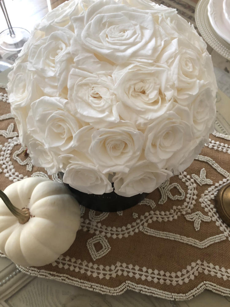 White Roses dome 35 - Customer Photo From Stephanie Coatar