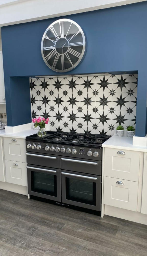 Black Star Feature Tiles 25x25cm - Customer Photo From Lee McCormack