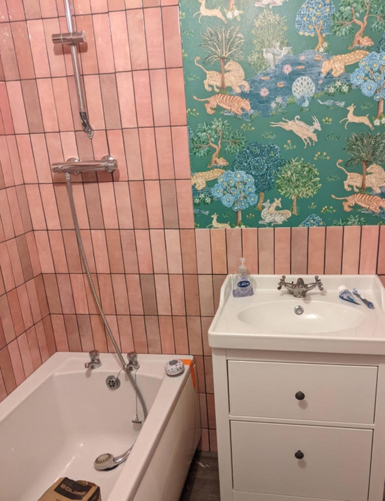 Artesano Rose Mallow Wall Tiles 6.5x20cm - Customer Photo From Lucy H.