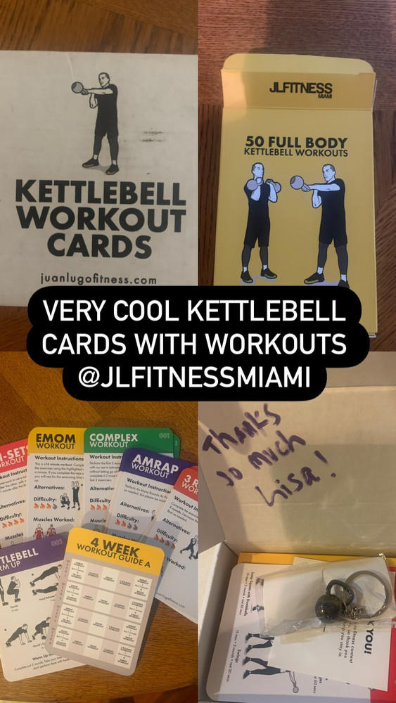 Kettlebell Workout Cards by JLFITNESSMIAMI
