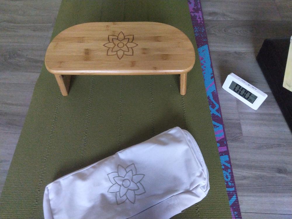 Bamboo Folding Meditation Bench - Customer Photo From David Roth