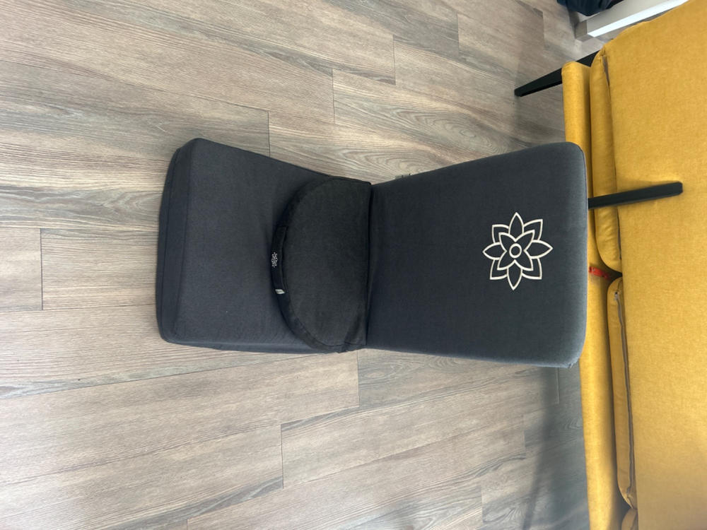 Meditation Chair with Back Support & Bonus Portable Buckwheat Cushion - Customer Photo From Jennifer Beighle