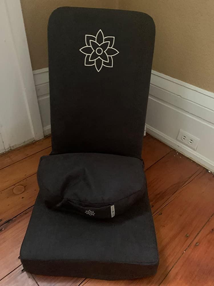 Mindful & Modern | Pro Meditation Chair with Bonus Cushion, Grey