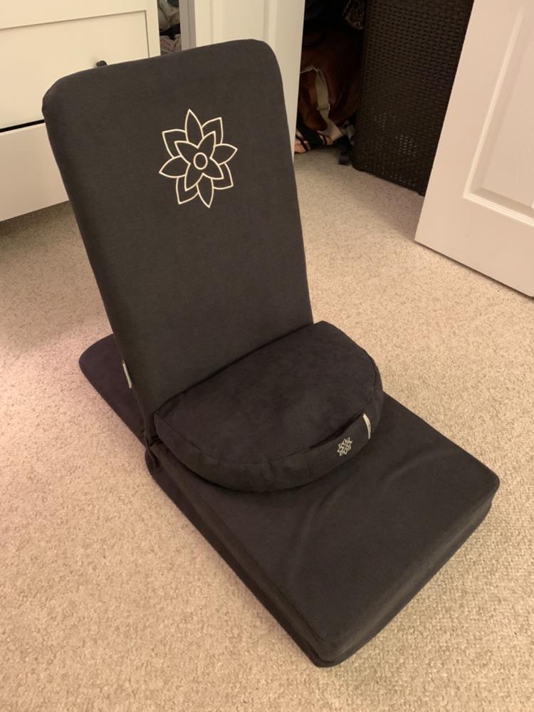 Meditation Chair in Stone Black - Customer Photo From Juliana Rose