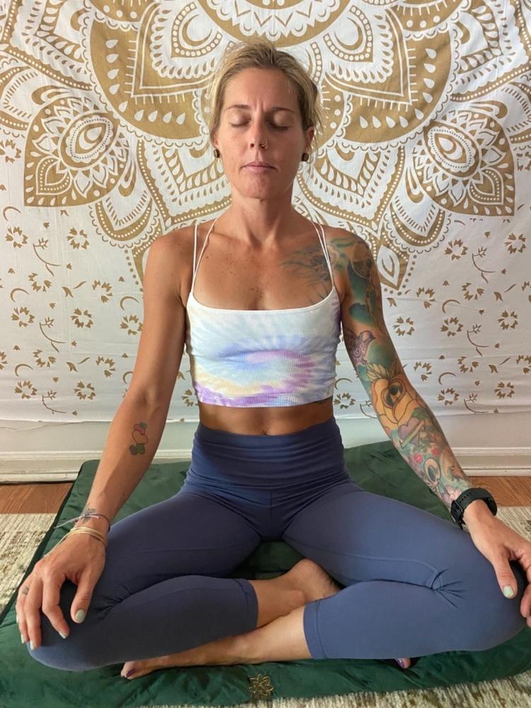 Luxe Velvet Meditation Cushion Set - Customer Photo From Megan Hardey