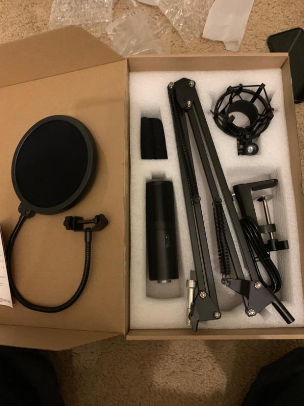  TONOR USB Microphone Kit Q9 and Microphone Isolation