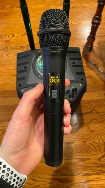 A-66Grau TONOR Bluetooth Wireless Mikrofon 10 Kanal UHF Handmikrofon Karaoke 