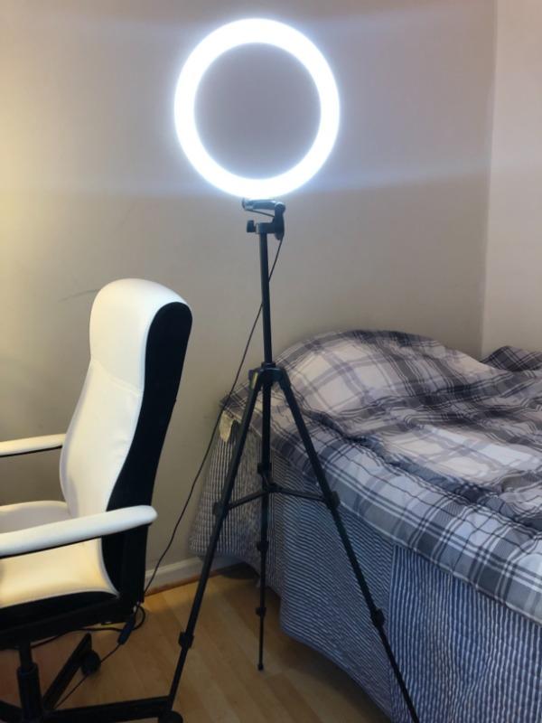 LED Circle Light Kit Bowens TONOR 12" Large Selfie Ring Light with Stand for Phone 
