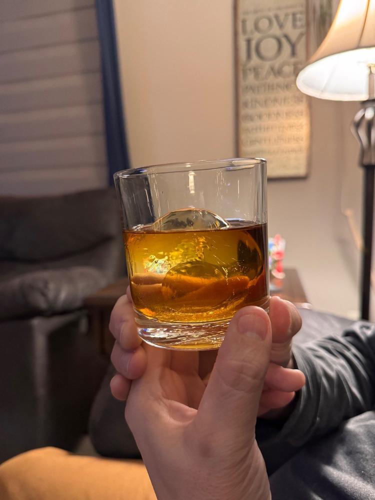 Clear Sphere Ice Cube Maker | Cocktail Ice Ball Mold | Bartesian