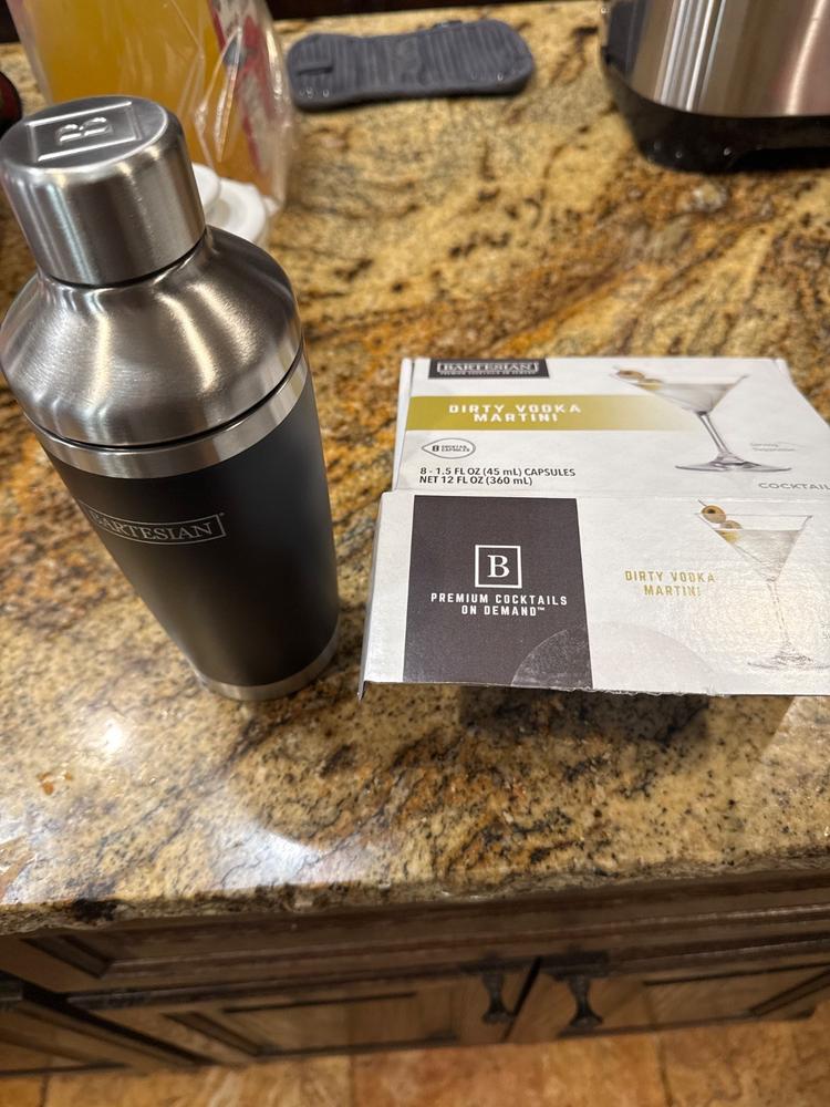 Dirty Vodka Martini Capsules - Customer Photo From John Clifton