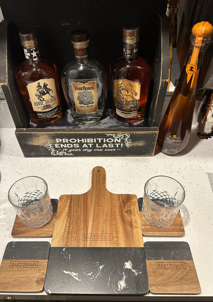Cutting Board with Coasters - Set of 4 - Customer Photo From Fawn Green