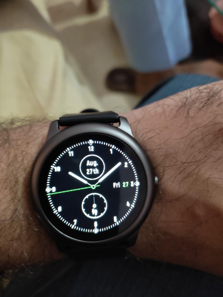 Xiaomi Haylou LS05 Smart Solar Watch Global Version - Black with Dark Green Free Strap - Customer Photo From Shan Ali