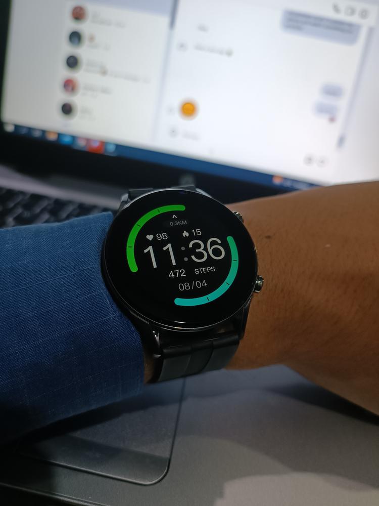 Xiaomi Imilab Smart Business Watch W12 With Free Glass Protector - Customer Photo From Hassan Khan