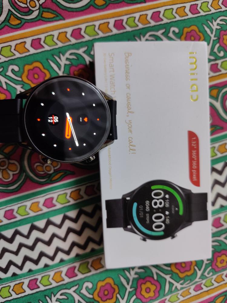 Xiaomi Imilab Smart Business Watch W12 With Free Glass Protector - Customer Photo From Ali Abbas Khan