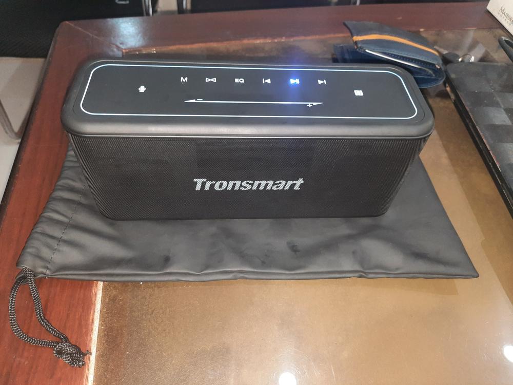 Tronsmart Mega Pro Portable Wireless Speakers with 60W Stereo Sound, Waterproof Speaker, 10400mAh Battery Power Bank, NFC, Touch Panel - Black - Customer Photo From Khawer Saleem