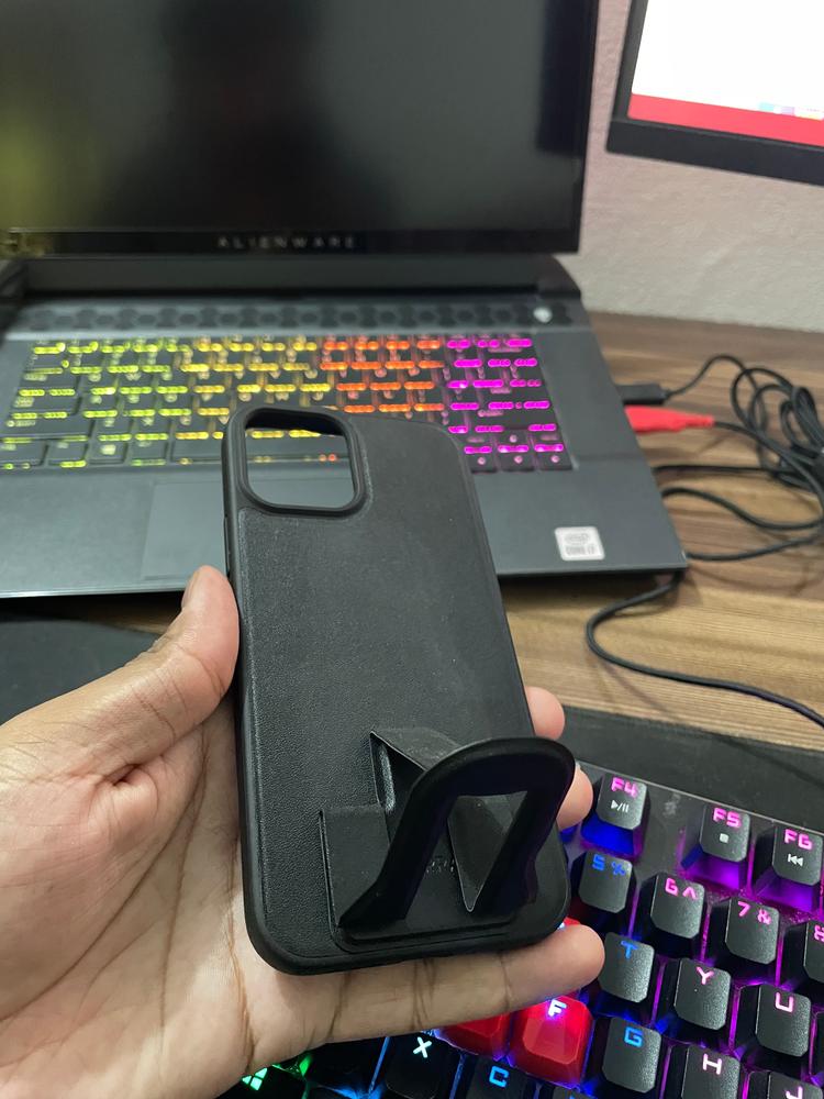 TORRAS Leather Case With Stand Case For iPhone 12/12 Pro - Black - X001ADA333 - Customer Photo From Muhammad Hasnat Manzoor