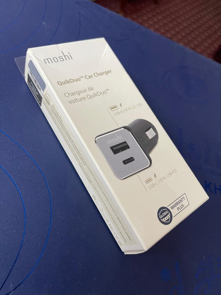 Moshi USB-C Car Charger-Quick Duo-20W dual-port USB car charger - 99MO022072 - Customer Photo From Syed Ahmad Shah