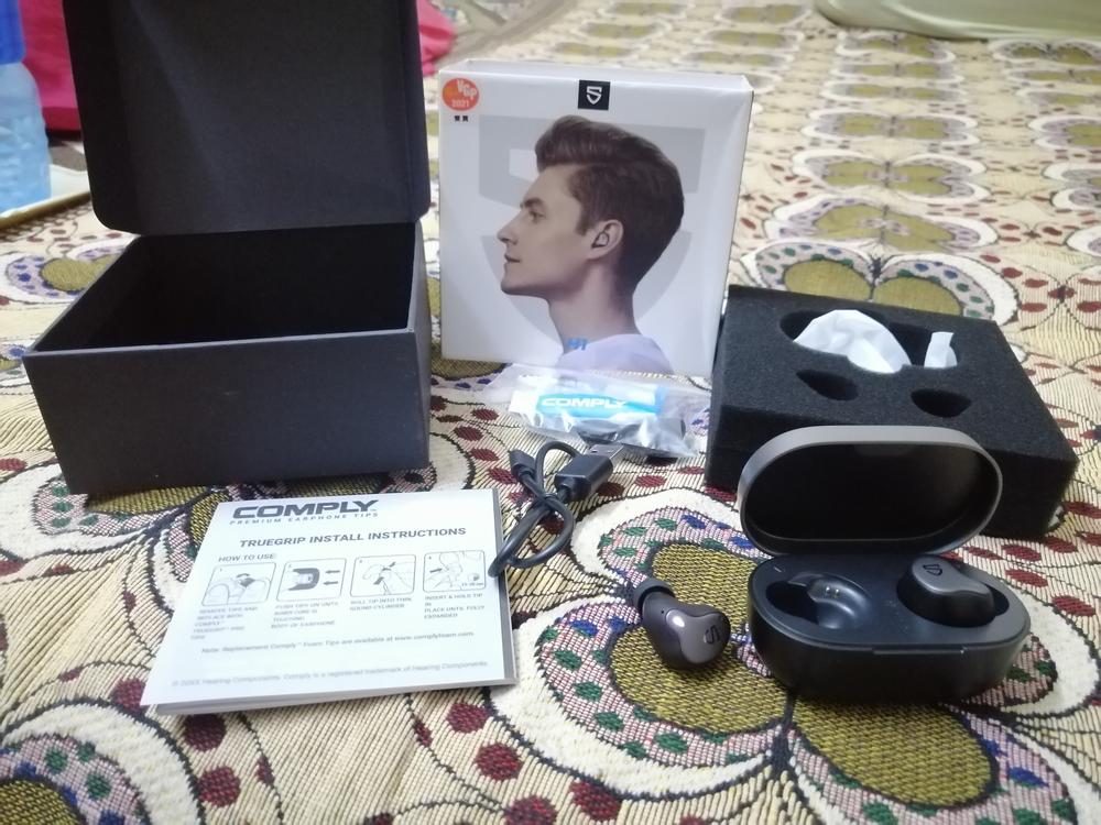 SoundPEATS H1 Wireless Earbuds Bluetooth V5.2 Headphones with Knowles Hybrid Dual Driver and Crossover QCC3040 TWS Earbuds, TrueWireless Mirroring, aptX Adaptive, Low Latency Game Mode, 4-Mic, cVc 8.0 - Customer Photo From Waleed Khan