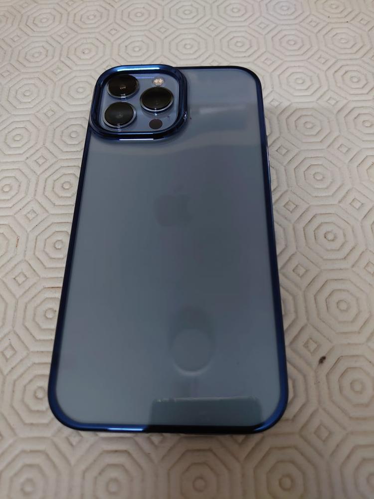 Torras iPhone 13 Pro Max Crystal Clear Series Case - Blue - X002W43YBP - Customer Photo From Hammad Bukhari