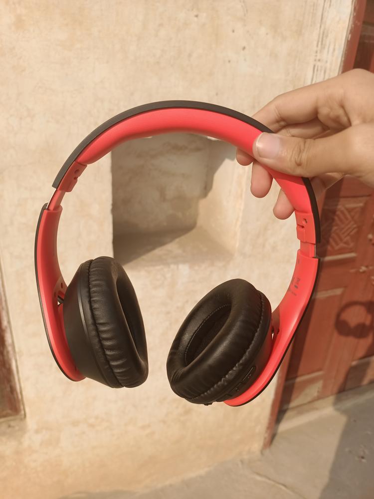 Mpow 059 Pro/Lite Wireless Over-Ear Headphone with Bluetooth 5.0, Built-in Mic & Stereo Sound Noise Canceling 60Hrs Playtime - Black/Red - Customer Photo From Qaiser Masood