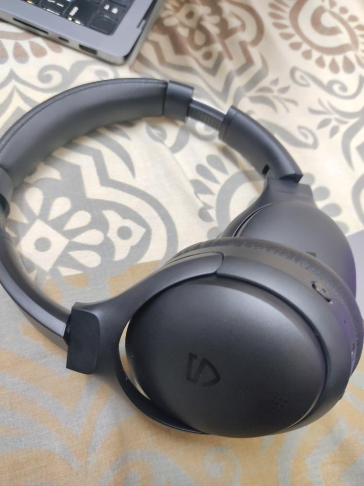 SoundPEATS A6 Hybrid Active Noise Cancelling Over Ear Headphones, 40 Hours Playtime(ANC Off), USB-C, Foldable Design with Ergonomic Headband, Memory Foam Earcups - Customer Photo From Nouman Khan