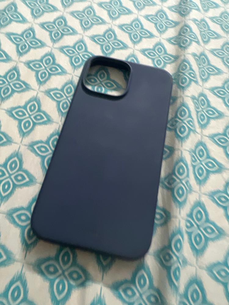 UNIQ HYBRID iPhone 13 Pro Max Lino Phone Case - Marine (Blue) - Customer Photo From Syed Taha Ali