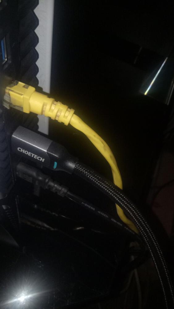 Choetech 8K HDMI 2.1 Cable 8K@60Hz 48Gbps (2M/6.6FT) Braided Cable - Black - XHH01 - Customer Photo From Hamid Raza Quadri