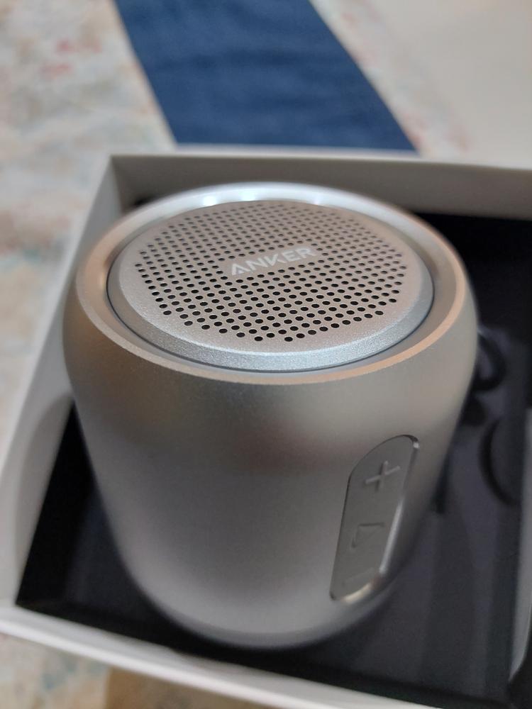 Anker Soundcore Mini, Super-Portable Bluetooth Speaker with 15-Hour Playtime – Grey - Customer Photo From Fasih Haider